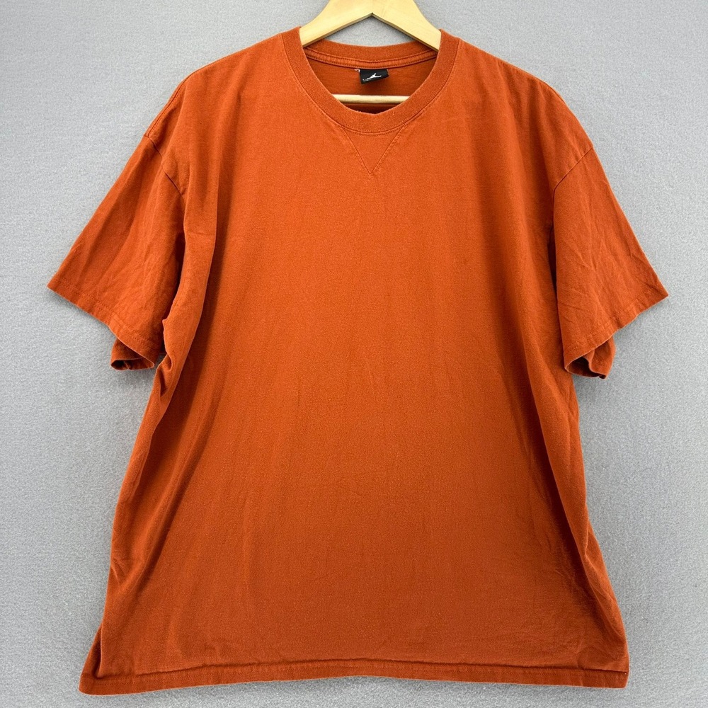 VTG Air Jordan Jumpman T-Shirt Orange XL Y2K Streetwear Baggy Loose Texas Cotton